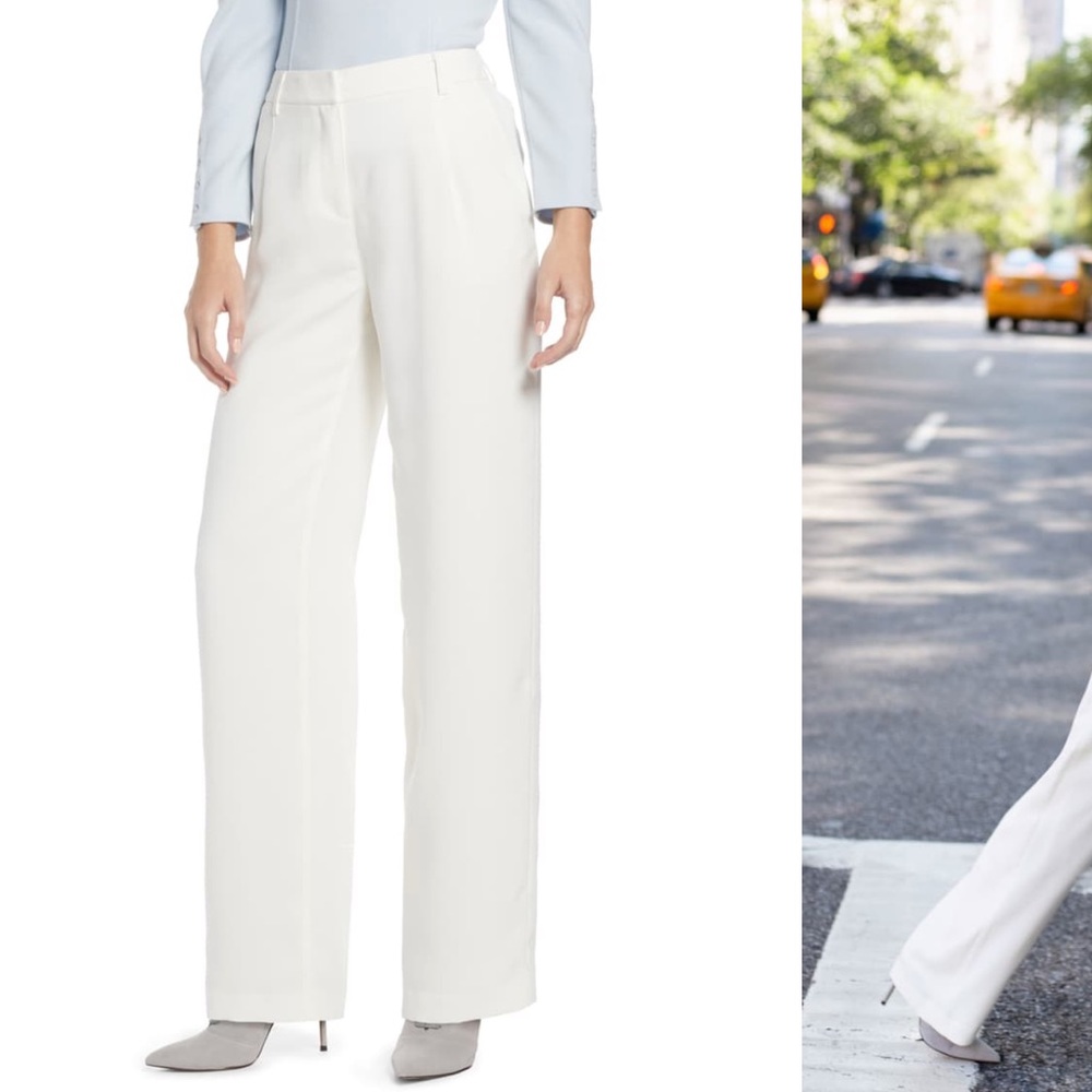 Something Navy white pants